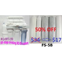 RQ-6BT-150+5 150G 6stage Reverse Osmosis with Tank +5pc Filters